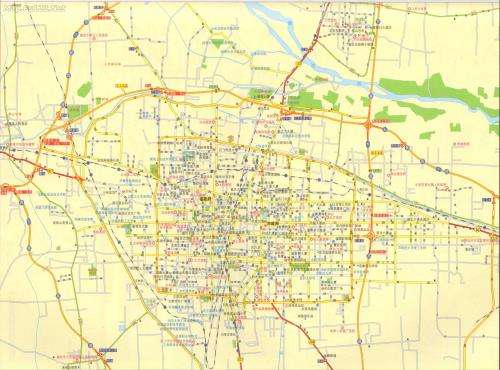 朔州市城区交通加油图